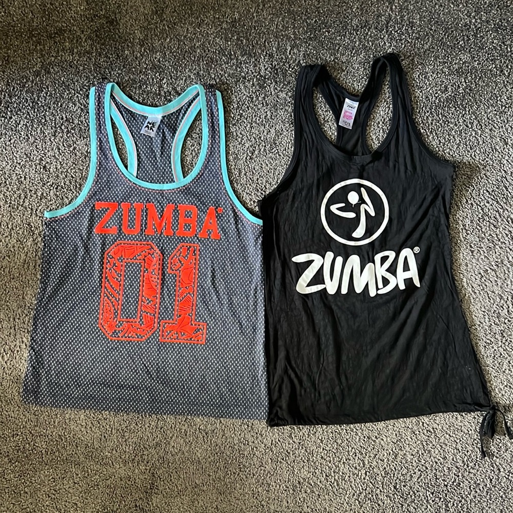 Zumba Tops, Black & Grey size XS